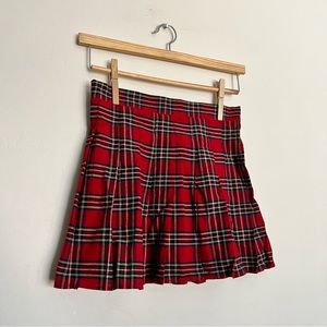 NWT: Wild Cat Red Plaid Skirt